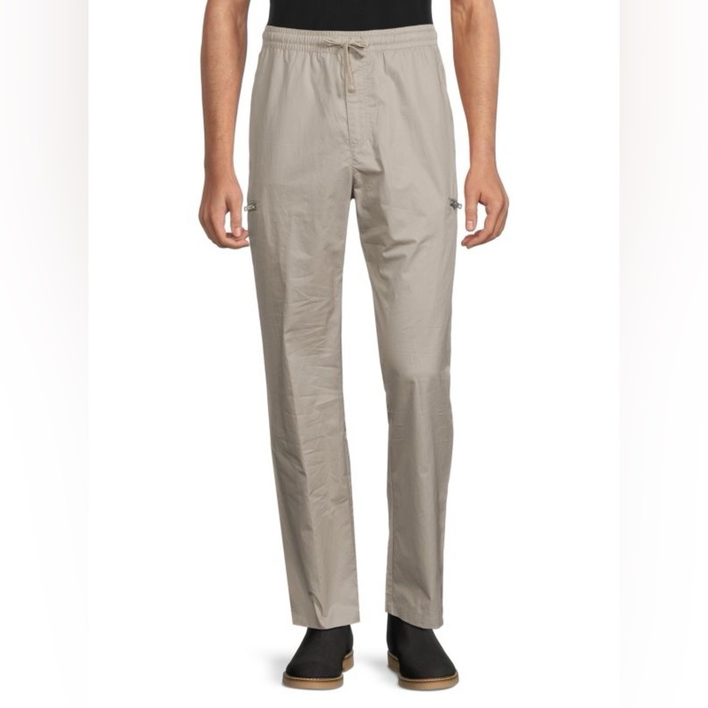 FRAME Poplin Trouser In Light Grey